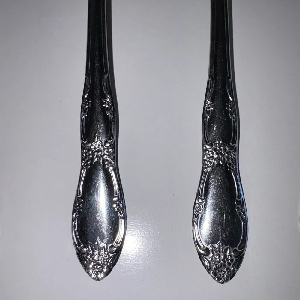 Serving Spoons Set Of 4 Oneida Fenway Wm A Rogers Daydream Stainless Flatware